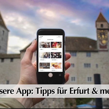 Helle 72Qm Maisonette Wohnung Im Herzen Erfurts Mit Kingsize Bett, Smart-Tv, Etc Luaran gambar