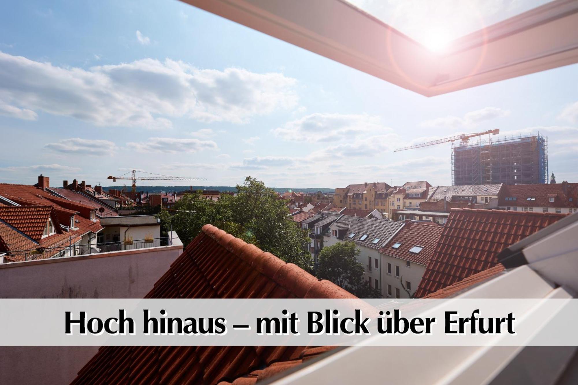 Helle 72Qm Maisonette Wohnung Im Herzen Erfurts Mit Kingsize Bett, Smart-Tv, Etc Luaran gambar