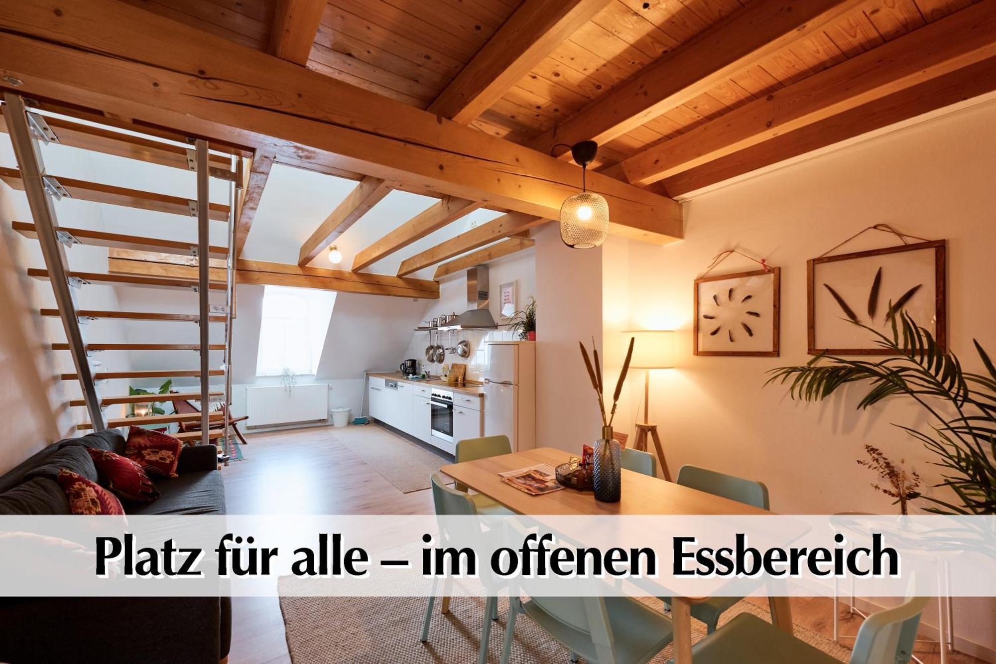 Helle 72Qm Maisonette Wohnung Im Herzen Erfurts Mit Kingsize Bett, Smart-Tv, Etc Luaran gambar