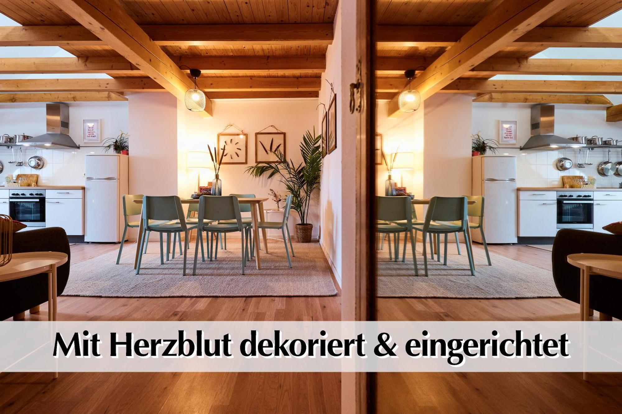 Helle 72Qm Maisonette Wohnung Im Herzen Erfurts Mit Kingsize Bett, Smart-Tv, Etc Luaran gambar
