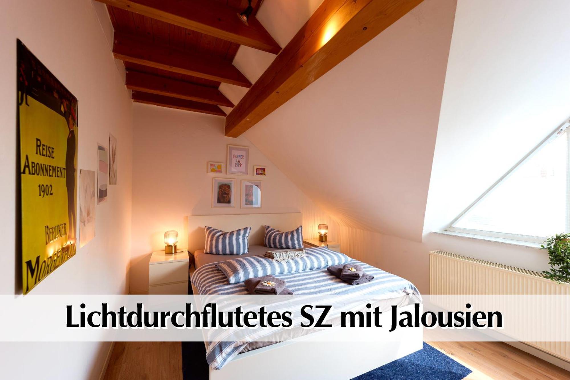 Helle 72Qm Maisonette Wohnung Im Herzen Erfurts Mit Kingsize Bett, Smart-Tv, Etc Luaran gambar