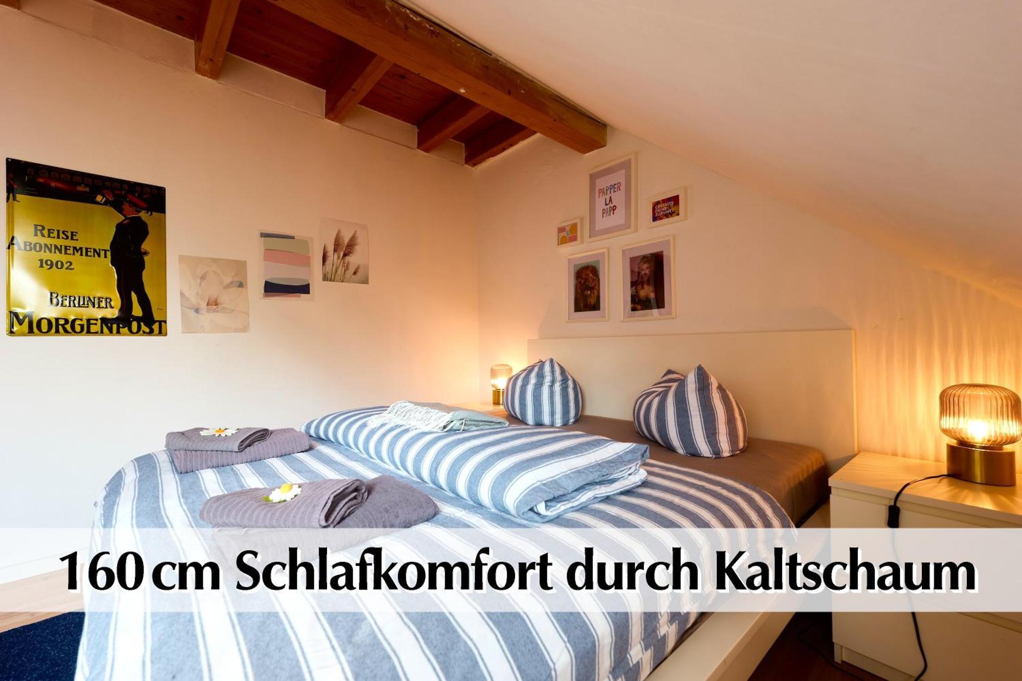 Helle 72Qm Maisonette Wohnung Im Herzen Erfurts Mit Kingsize Bett, Smart-Tv, Etc Luaran gambar
